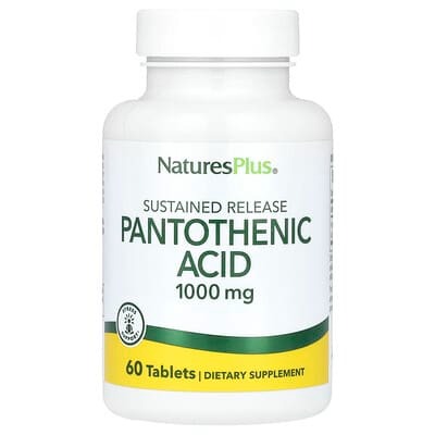 NaturesPlus, 泛酸，1000毫克，60片