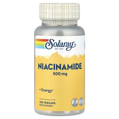 Solaray, 煙醯胺，500 毫克，100 粒素食膠囊