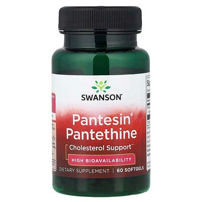 Swanson, Pantesin® 泛硫乙胺軟膠囊，60 粒（每粒 300 毫克）